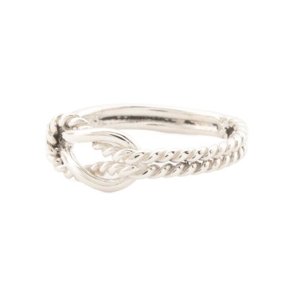 SEED & SAGE Silver Made In Mexico Sterling Silver Braided Knot Ring - Picture 1 of 2